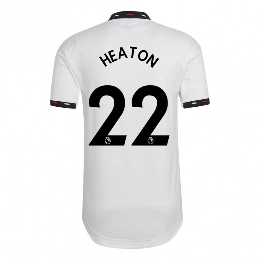 Herren Tom Heaton #22 Weiß Auswärtstrikot Trikot 2022/23 T-shirt Belgien