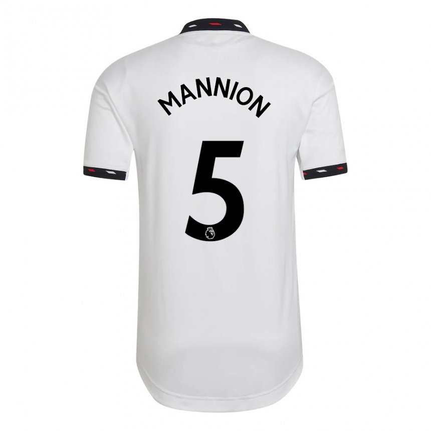 Homme Maillot Aoife Mannion #5 Blanc Tenues Extérieur 2022/23 T-shirt Belgique
