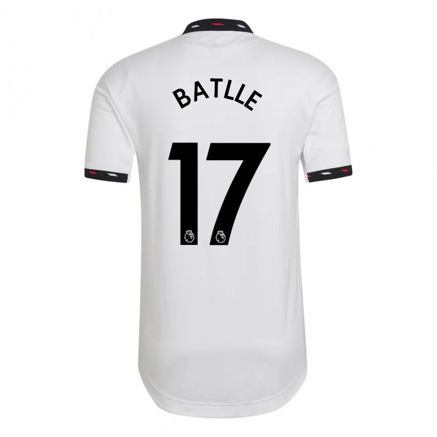Homme Maillot Ona Batlle #17 Blanc Tenues Extérieur 2022/23 T-shirt Belgique