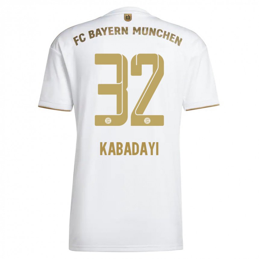 Herren Yusuf Kabadayi #32 Weißes Gold Auswärtstrikot Trikot 2022/23 T-shirt Belgien