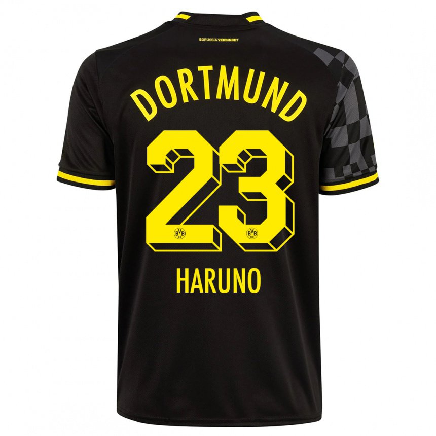 Herren Sasaki Haruno #23 Schwarz Auswärtstrikot Trikot 2022/23 T-shirt Belgien