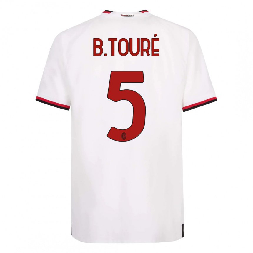 Herren Fode Ballo-toure #5 Weiß Rot Auswärtstrikot Trikot 2022/23 T-shirt Belgien