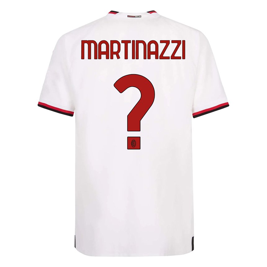 Herren Luca Martinazzi #0 Weiß Rot Auswärtstrikot Trikot 2022/23 T-shirt Belgien