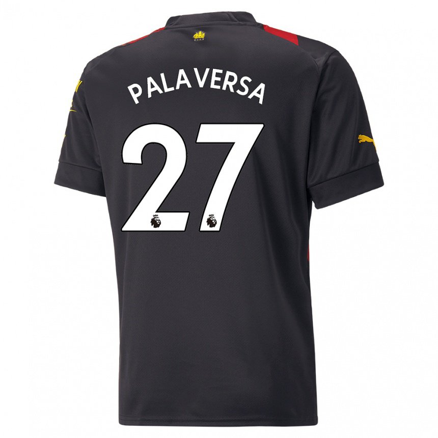 Herren Ante Palaversa #27 Schwarz Rot Auswärtstrikot Trikot 2022/23 T-shirt Belgien