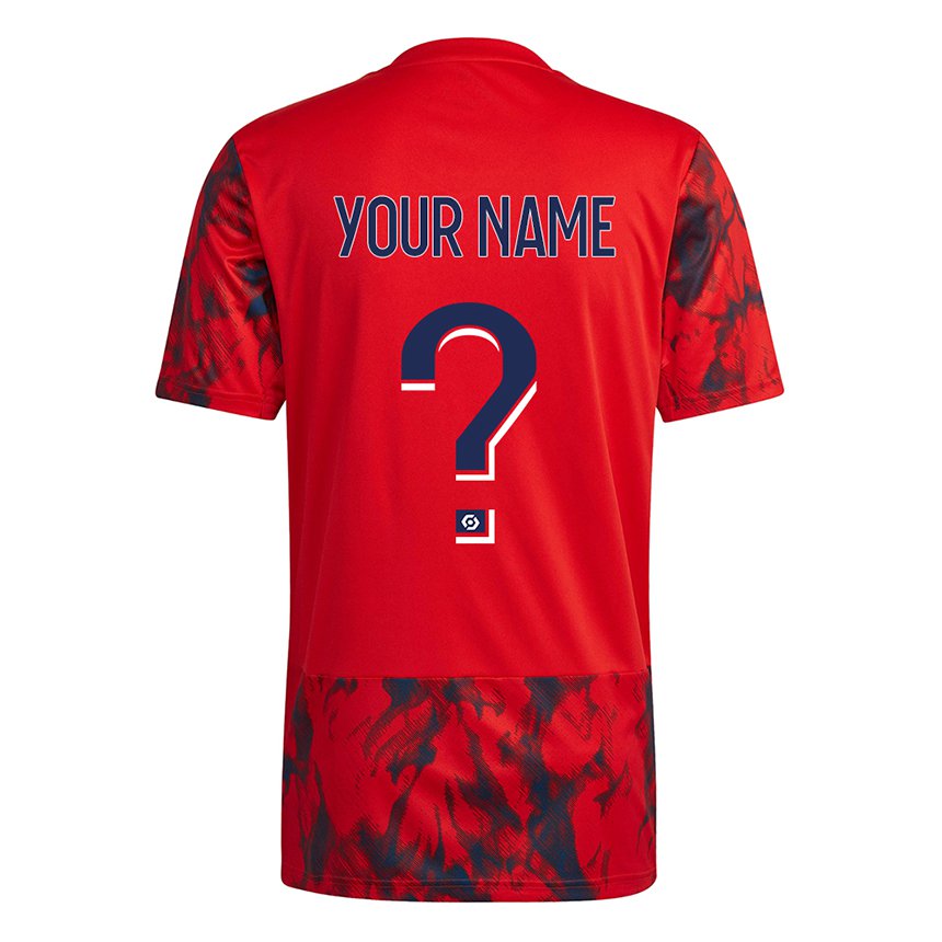 Homme Maillot Votre Nom #0 Espace Rouge Tenues Extérieur 2022/23 T-shirt Belgique