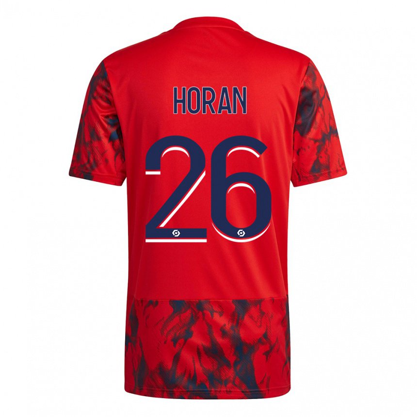 Herren Lindsey Horan #26 Roter Raum Auswärtstrikot Trikot 2022/23 T-shirt Belgien