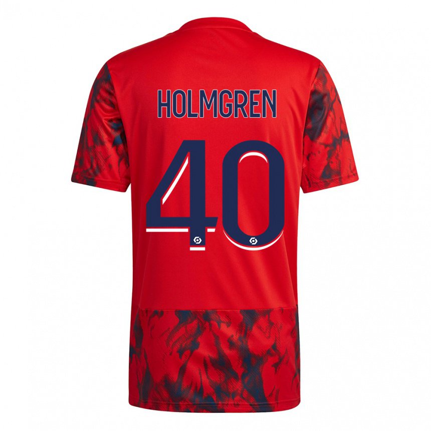 Herren Emma Holmgren #40 Roter Raum Auswärtstrikot Trikot 2022/23 T-shirt Belgien