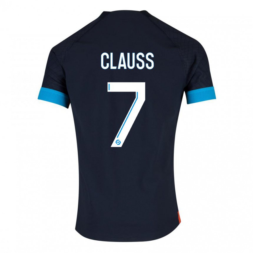 Herren Jonathan Clauss #7 Schwarz Olympia Auswärtstrikot Trikot 2022/23 T-shirt Belgien