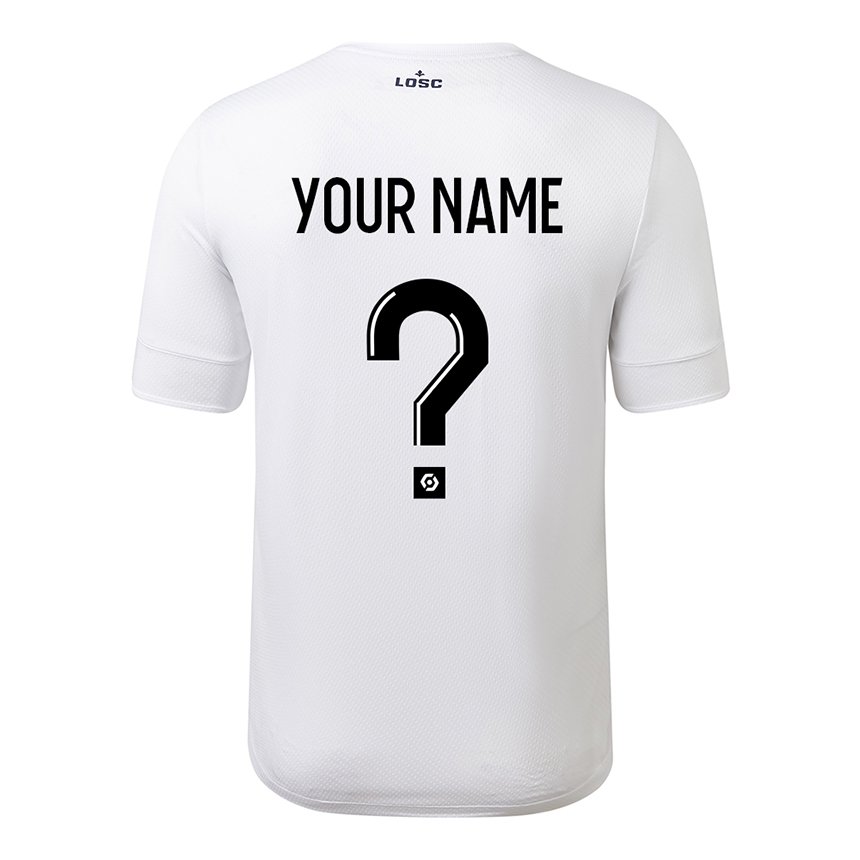 Homme Maillot Votre Nom #0 Blanc Cramoisi Tenues Extérieur 2022/23 T-shirt Belgique