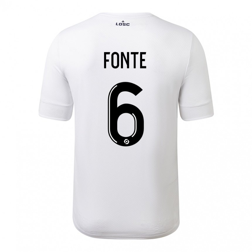 Homme Maillot Jose Fonte #6 Blanc Cramoisi Tenues Extérieur 2022/23 T-shirt Belgique