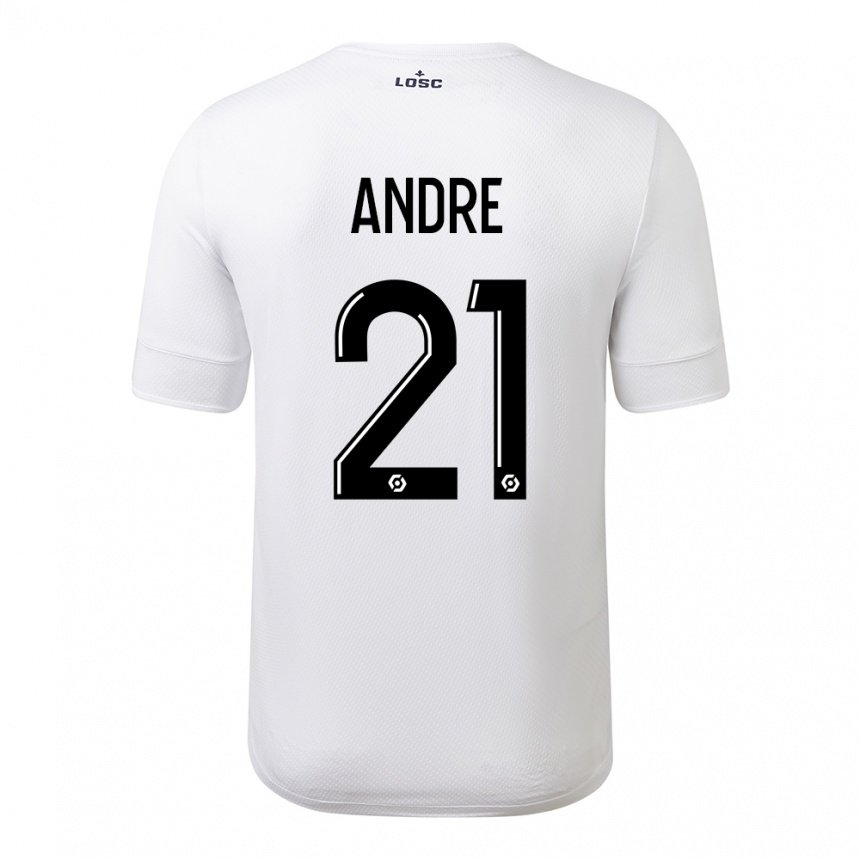 Herren Benjamin Andre #21 Weiß Purpur Auswärtstrikot Trikot 2022/23 T-shirt Belgien