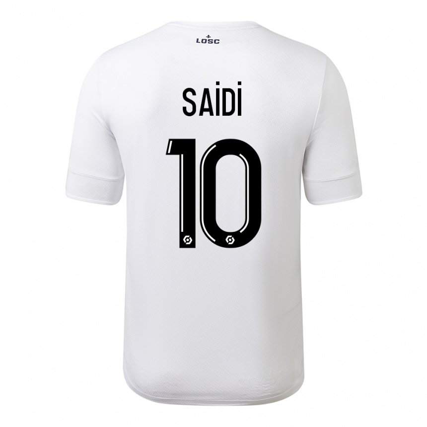 Homme Maillot Rachel Saidi #10 Blanc Cramoisi Tenues Extérieur 2022/23 T-shirt Belgique