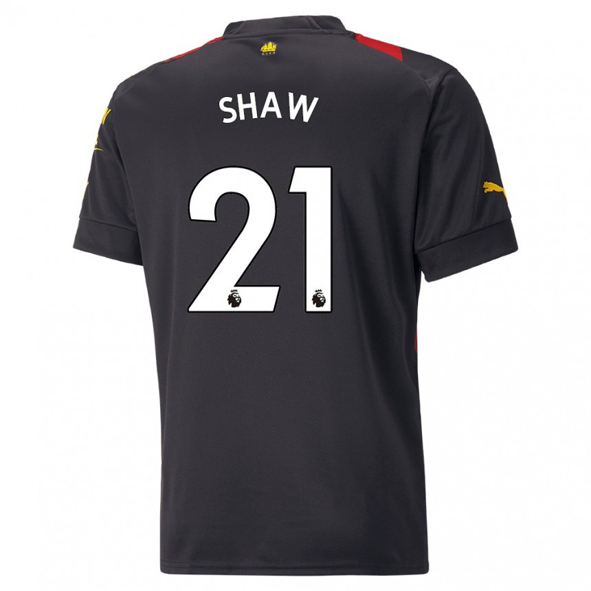 Homme Maillot Khadija Shaw #21 Noir Rouge Tenues Extérieur 2022/23 T-shirt Belgique