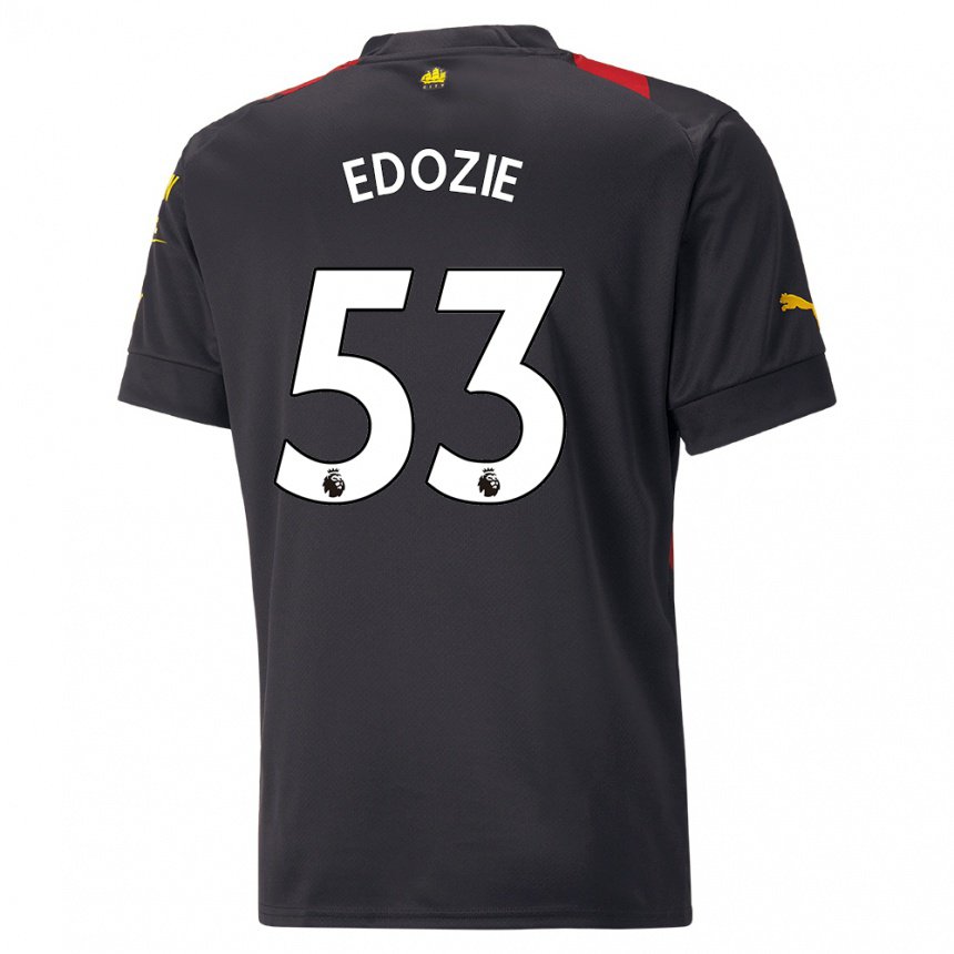 Homme Maillot Samuel Edozie #53 Noir Rouge Tenues Extérieur 2022/23 T-shirt Belgique