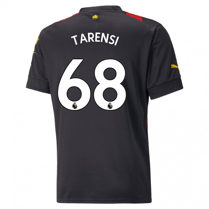 Herren Oscar Tarensi #68 Schwarz Rot Auswärtstrikot Trikot 2022/23 T-shirt Belgien