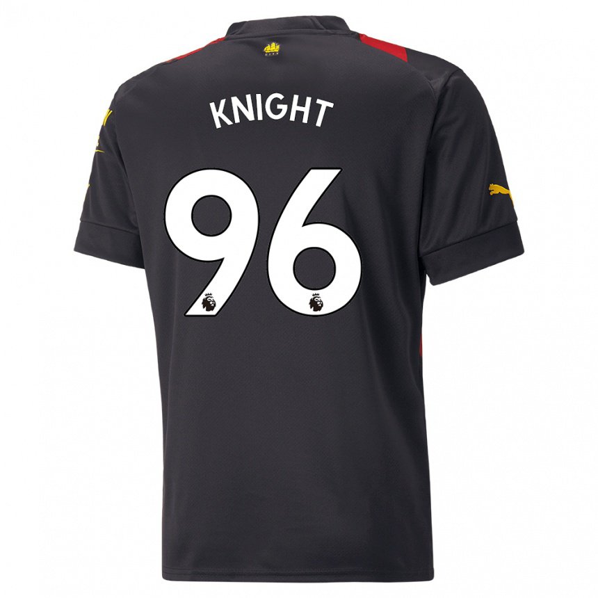 Herren Ben Knight #96 Schwarz Rot Auswärtstrikot Trikot 2022/23 T-shirt Belgien