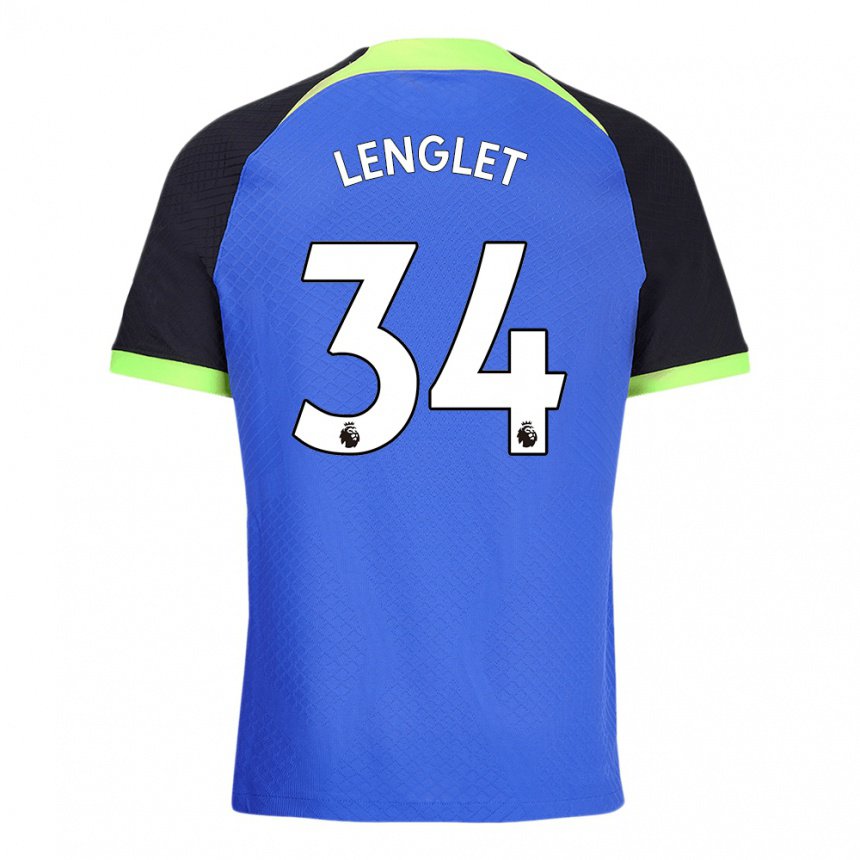 Homme Maillot Clement Lenglet #34 Bleu Vert Tenues Extérieur 2022/23 T-shirt Belgique