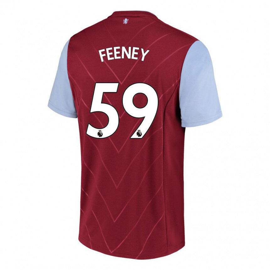 Femme Maillot Josh Feeney #59 Vin Tenues Domicile 2022/23 T-shirt Belgique