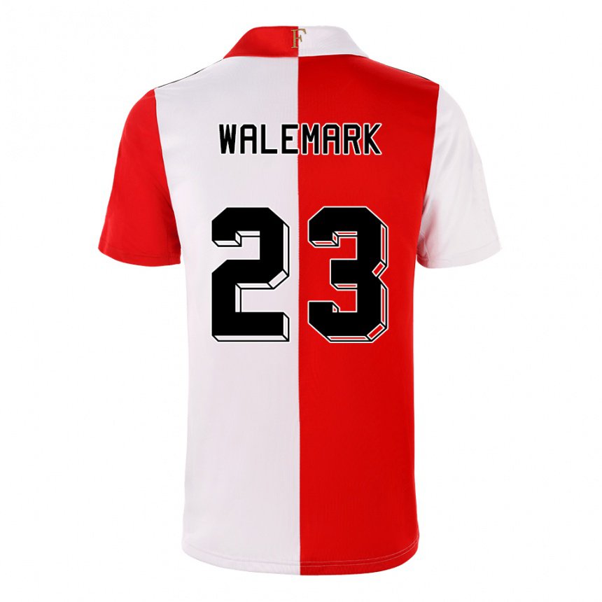 Damen Patrik Walemark #23 Chili Weiß Heimtrikot Trikot 2022/23 T-shirt Belgien