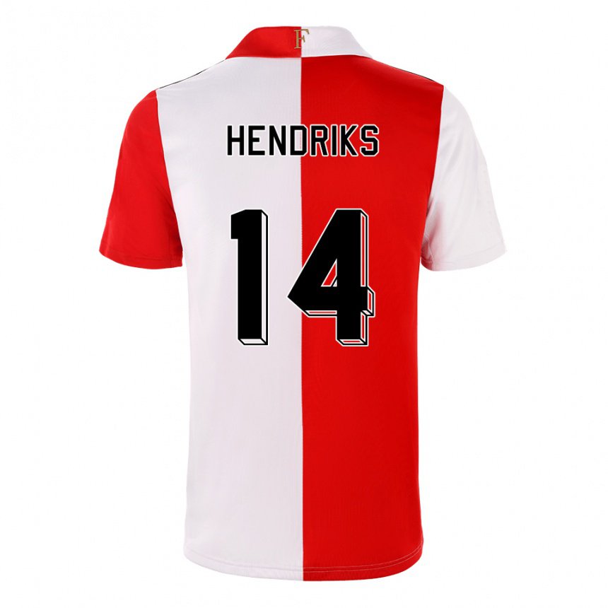 Damen Kim Hendriks #14 Chili Weiß Heimtrikot Trikot 2022/23 T-shirt Belgien