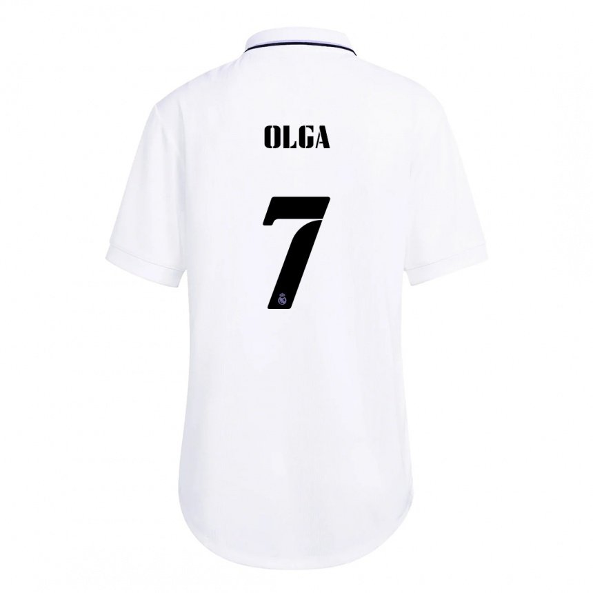 Damen Olga Carmona #7 Weiß Lila Heimtrikot Trikot 2022/23 T-shirt Belgien