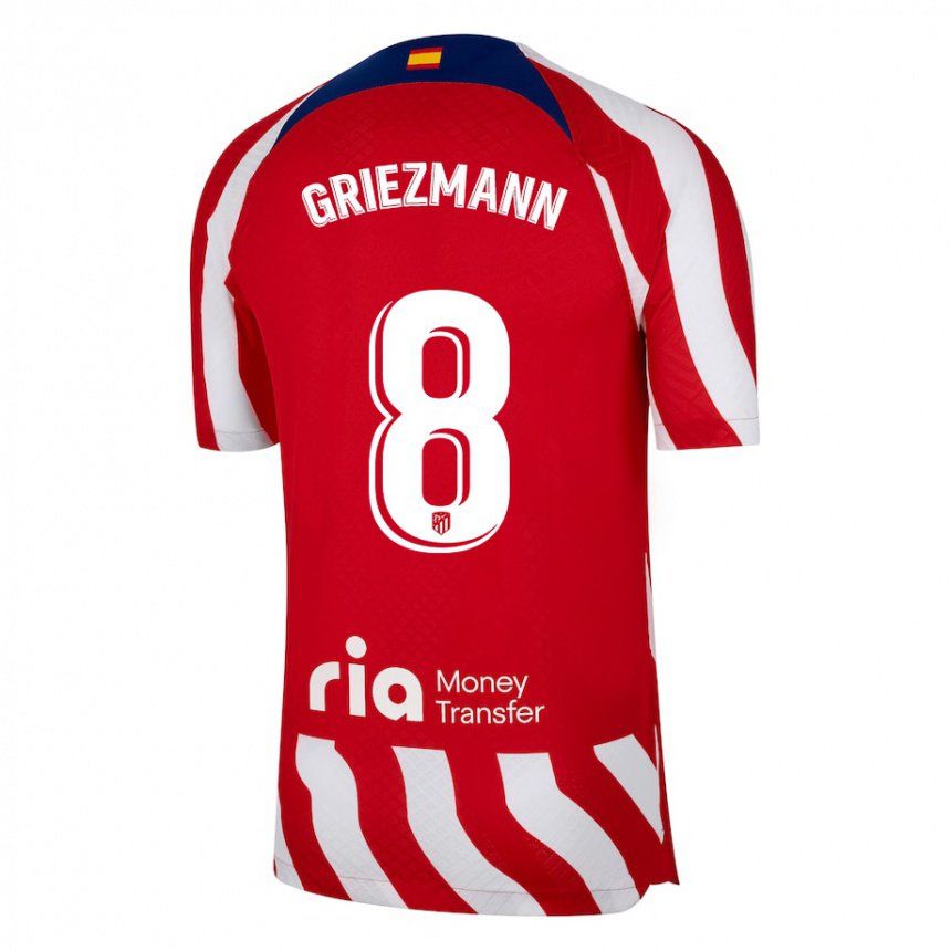 Damen Antoine Griezmann #8 Rot Weiß Blau Heimtrikot Trikot 2022/23 T-shirt Belgien