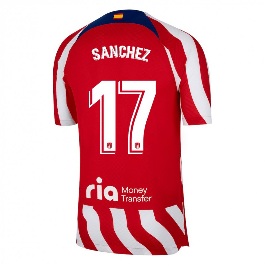 Damen Manu Sanchez #17 Rot Weiß Blau Heimtrikot Trikot 2022/23 T-shirt Belgien