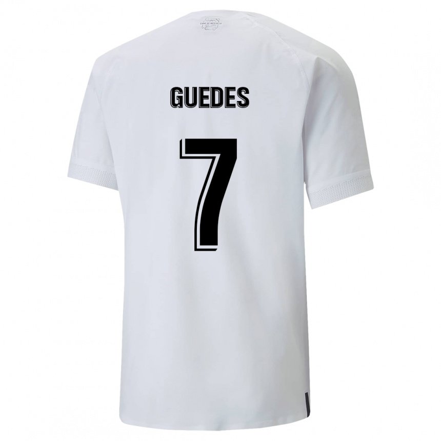Femme Maillot Goncalo Guedes #7 Blanc Crémeux Tenues Domicile 2022/23 T-shirt Belgique