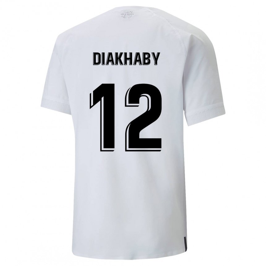 Damen Mouctar Diakhaby #12 Cremiges Weiß Heimtrikot Trikot 2022/23 T-shirt Belgien