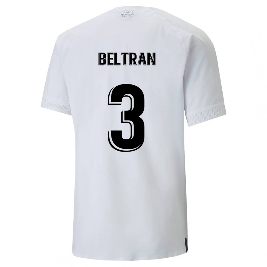 Damen Bea Beltran #3 Cremiges Weiß Heimtrikot Trikot 2022/23 T-shirt Belgien