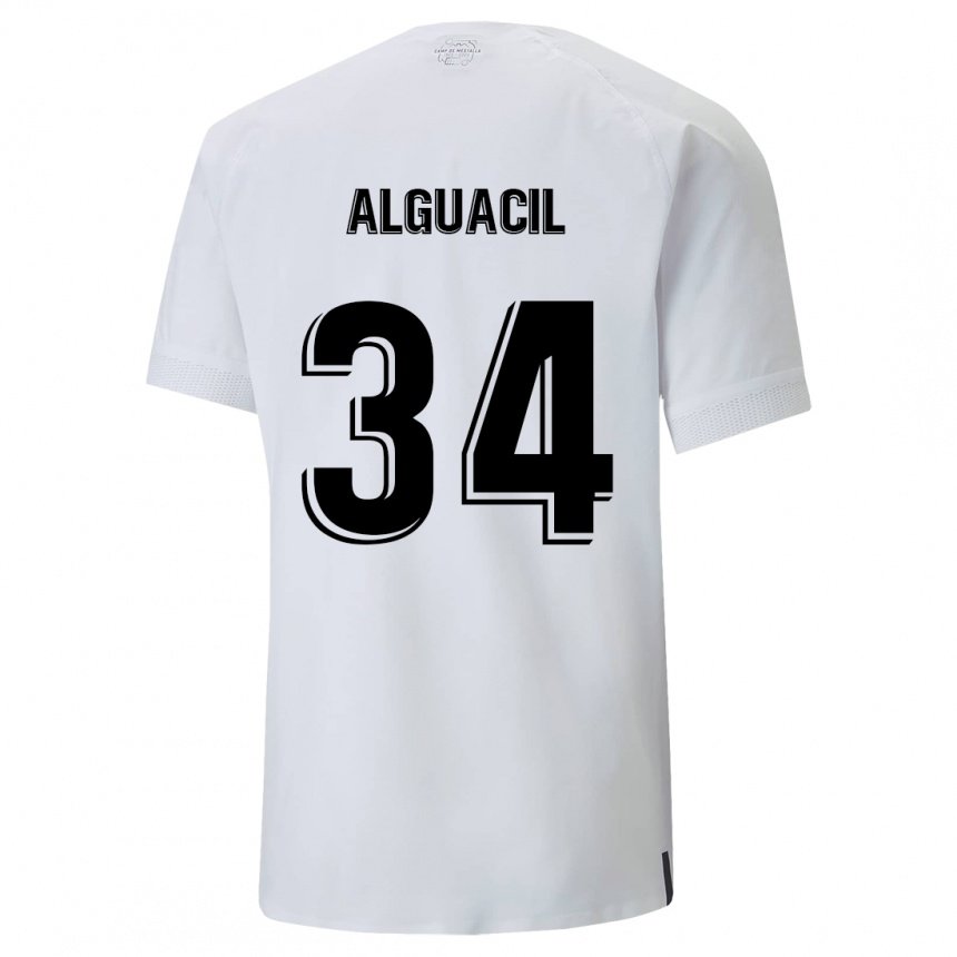 Damen Ainhoa Alguacil #34 Cremiges Weiß Heimtrikot Trikot 2022/23 T-shirt Belgien