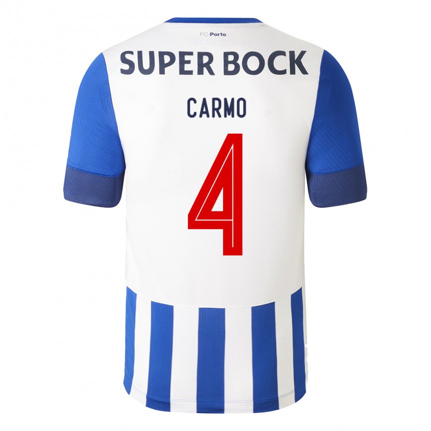Damen David Carmo #4 Königsblau Heimtrikot Trikot 2022/23 T-shirt Belgien