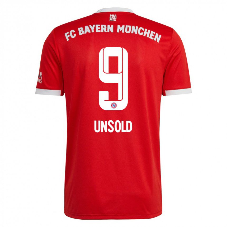 Damen Samuel Unsold #9 Neonrot Weiß Heimtrikot Trikot 2022/23 T-shirt Belgien