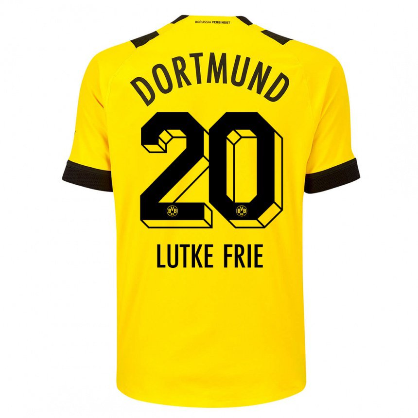 Damen Dennis Lutke-frie #20 Gelb Heimtrikot Trikot 2022/23 T-shirt Belgien