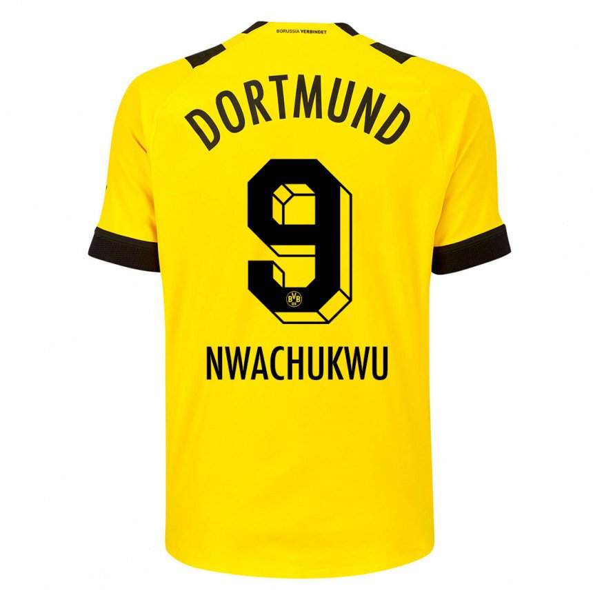 Damen Isaak Nwachukwu #9 Gelb Heimtrikot Trikot 2022/23 T-shirt Belgien