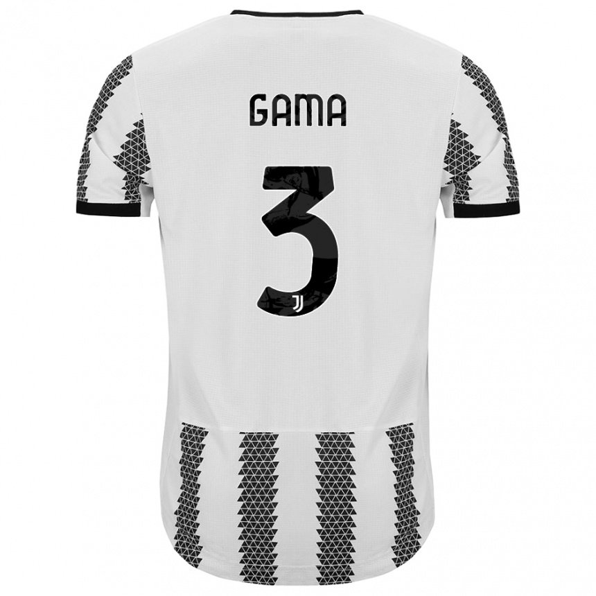 Femme Maillot Sara Gama #3 Blanc Noir Tenues Domicile 2022/23 T-shirt Belgique
