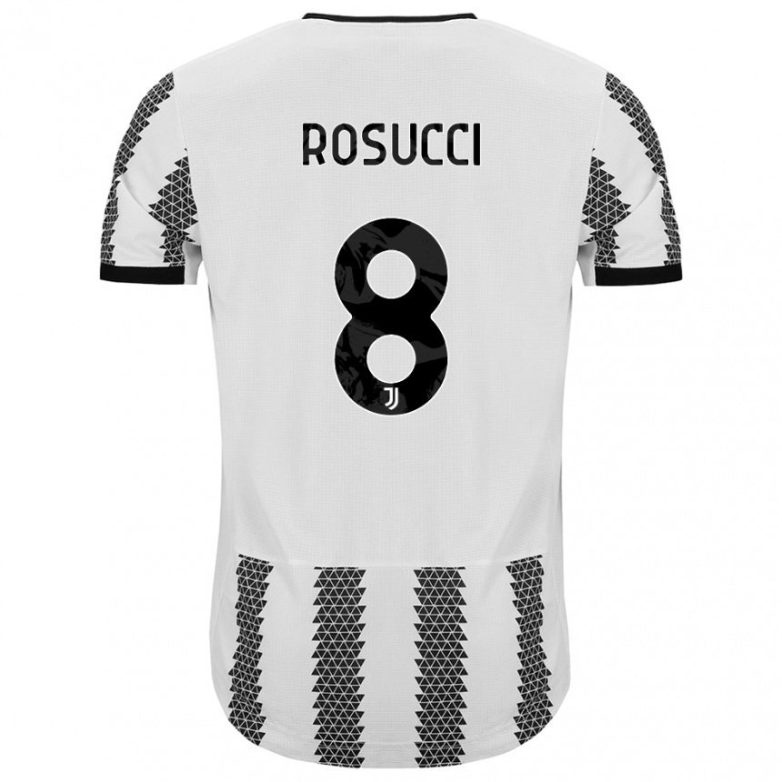 Damen Martina Rosucci #8 Weiß Schwarz Heimtrikot Trikot 2022/23 T-shirt Belgien