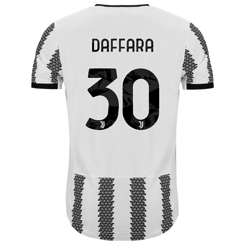 Damen Giovanni Daffara #30 Weiß Schwarz Heimtrikot Trikot 2022/23 T-shirt Belgien