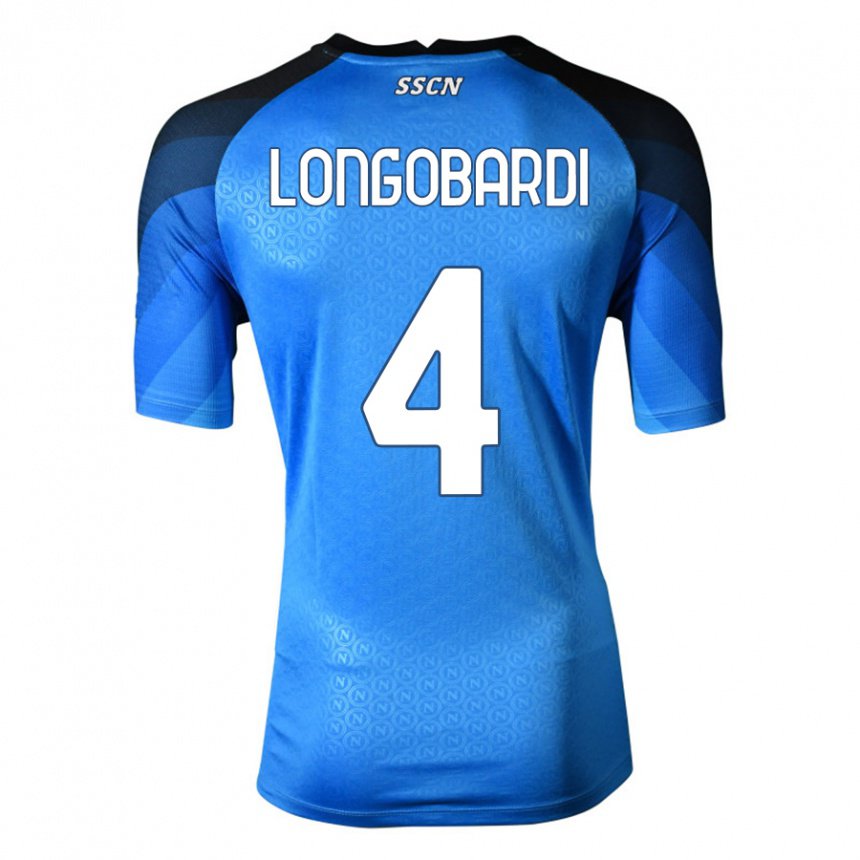 Damen Salvatore Longobardi #4 Dunkelblau Grau Heimtrikot Trikot 2022/23 T-shirt Belgien