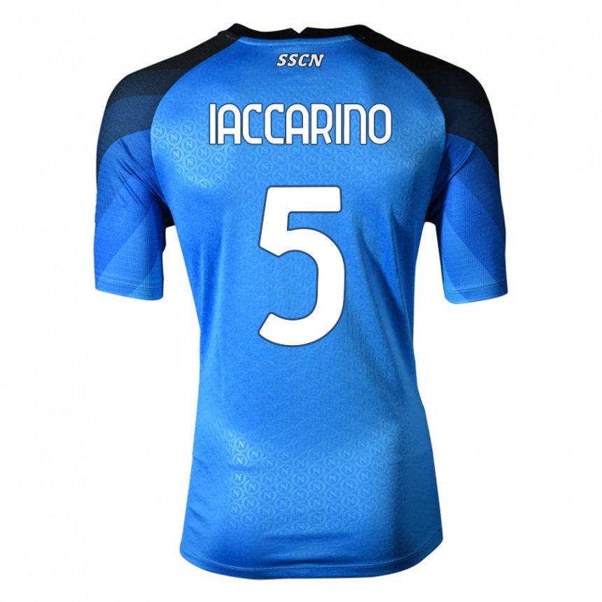 Damen Gennaro Iaccarino #5 Dunkelblau Grau Heimtrikot Trikot 2022/23 T-shirt Belgien