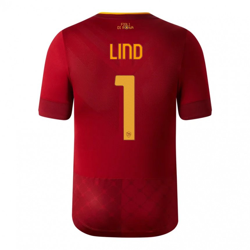 Damen Emma Lind #1 Rotbraun Heimtrikot Trikot 2022/23 T-shirt Belgien
