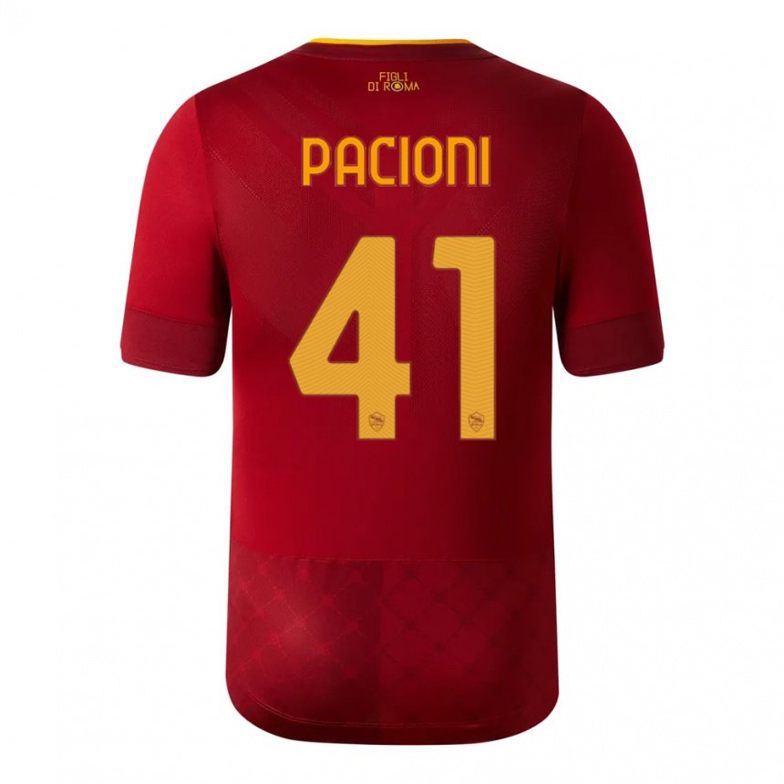 Damen Eleonora Pacioni #41 Rotbraun Heimtrikot Trikot 2022/23 T-shirt Belgien