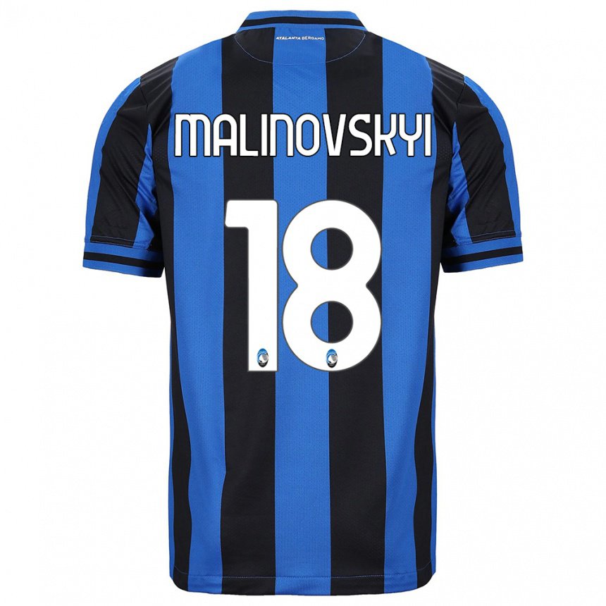 Damen Ruslan Malinovskyi #18 Blau Schwarz Heimtrikot Trikot 2022/23 T-shirt Belgien