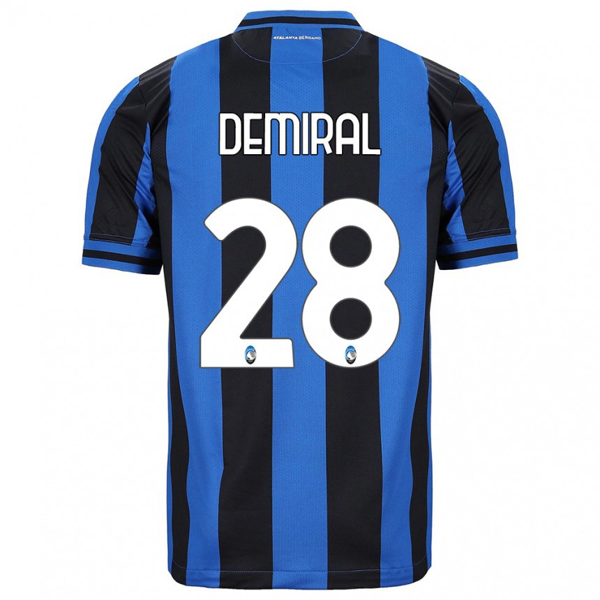 Femme Maillot Merih Demiral #28 Bleu Noir Tenues Domicile 2022/23 T-shirt Belgique