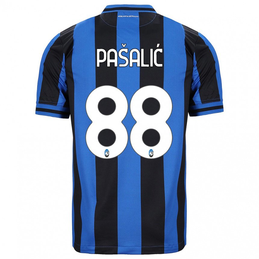 Damen Mario Pasalic #88 Blau Schwarz Heimtrikot Trikot 2022/23 T-shirt Belgien