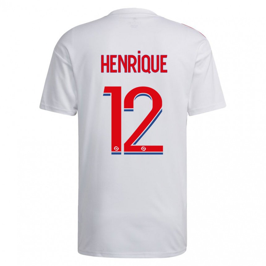 Damen Henrique #12 Weiß Blau Rot Heimtrikot Trikot 2022/23 T-shirt Belgien