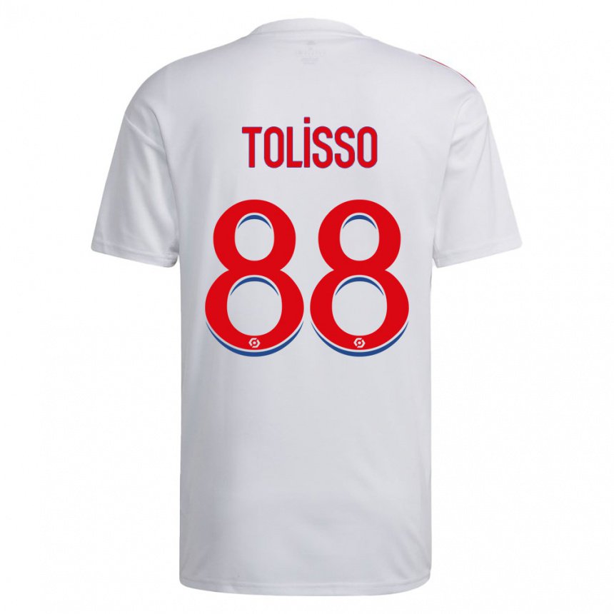 Damen Corentin Tolisso #88 Weiß Blau Rot Heimtrikot Trikot 2022/23 T-shirt Belgien