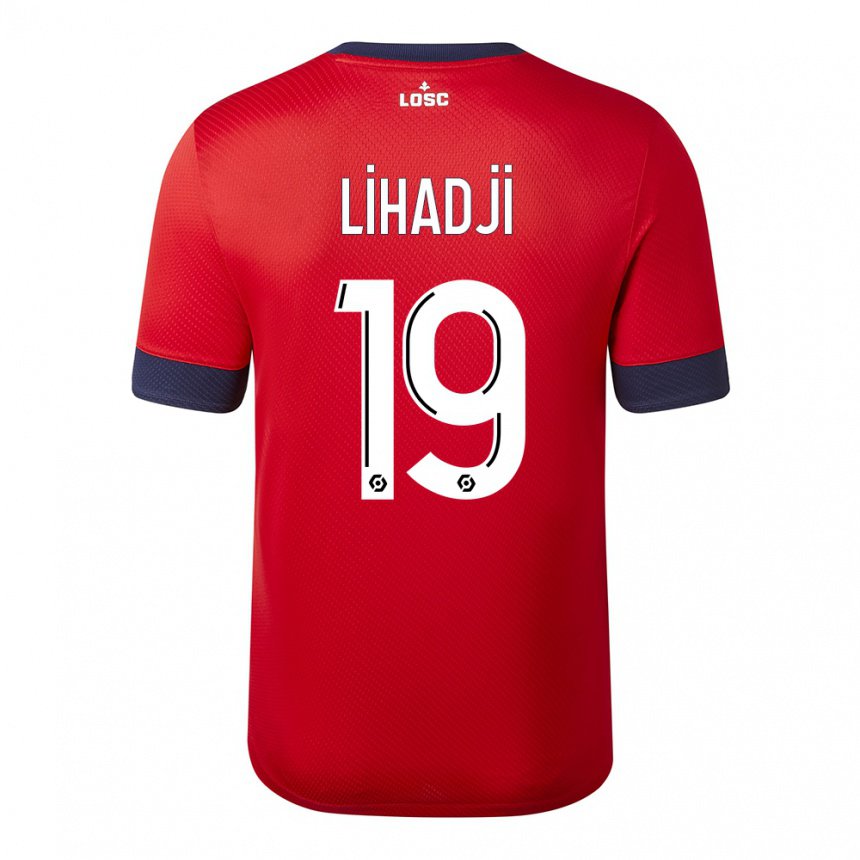 Damen Isaac Lihadji #19 Roter Zuckerapfel Heimtrikot Trikot 2022/23 T-shirt Belgien