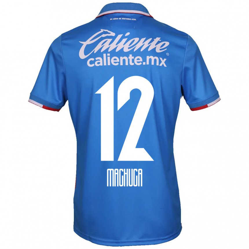 Damen Gabriela Machuca #12 Azurblau Heimtrikot Trikot 2022/23 T-shirt Belgien