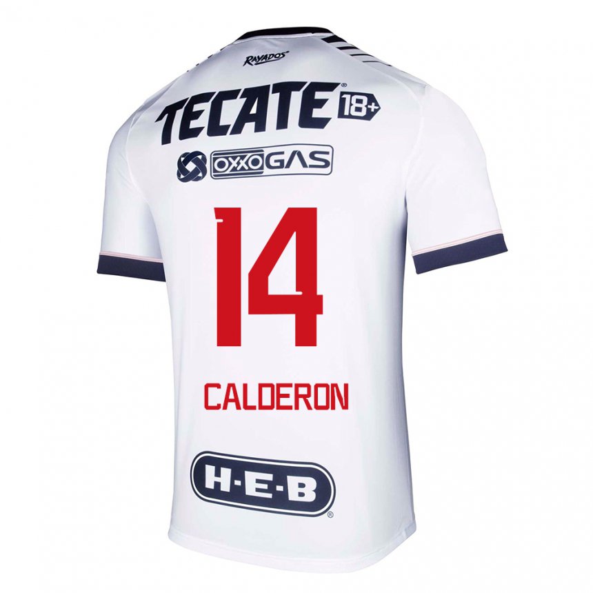 Femme Maillot Alejandra Calderon #14 Espace Blanc Tenues Domicile 2022/23 T-shirt Belgique
